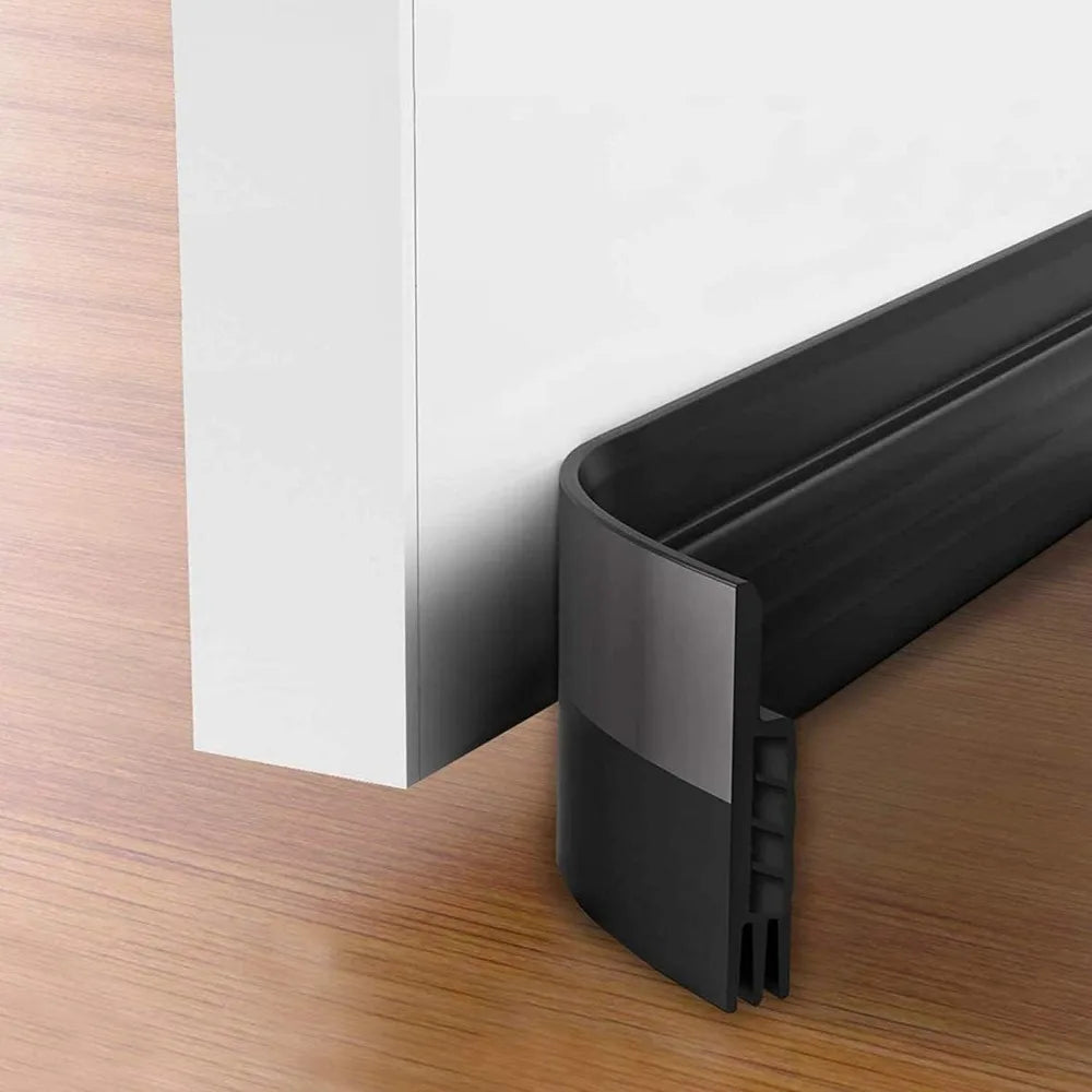 1pc Silicone Door Draft Stopper - 38.18inch Length - Strong Adhesive - Blocks Drafts, Reduces Noise, and Saves Energy