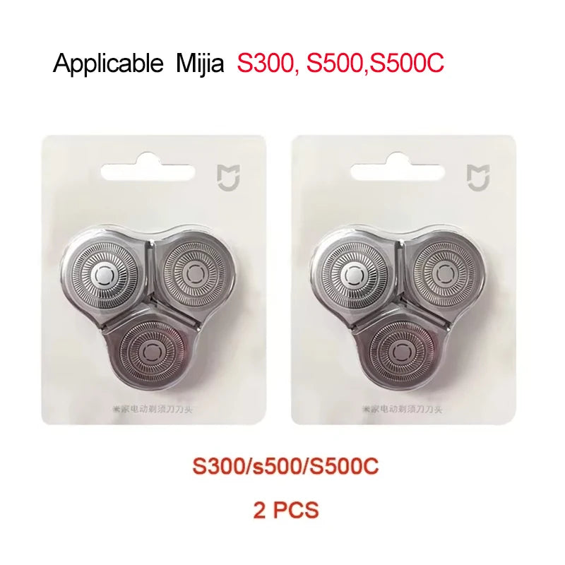Original Shaver Blade For  Xiaomi Mijia Electric Shaver S300 S500 S500C shavers Razor Steel Blades Waterproof Dual-layer blade
