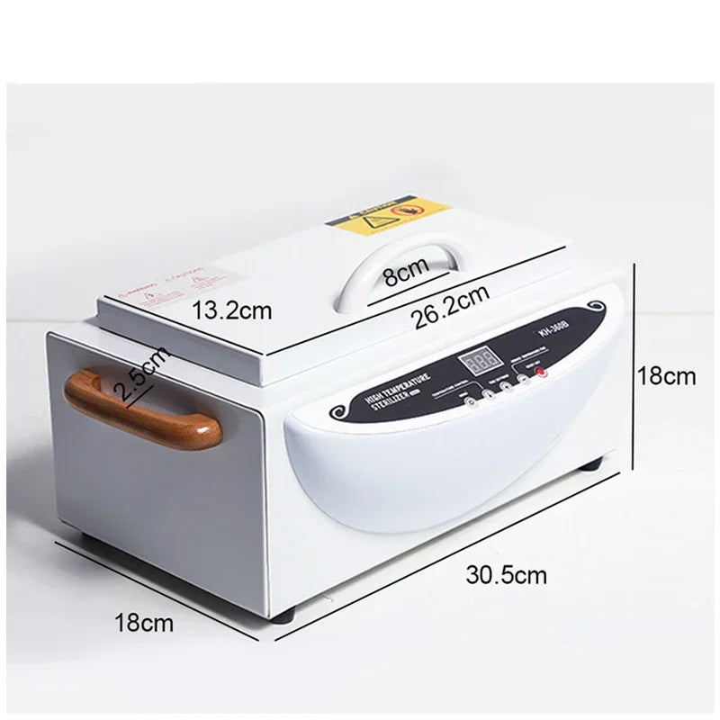 Nail Sterilizer Sanitizing Box High Temperature With LCD Screen Tweezers Scissors Manicure Nail Disinfection For Manicure Beauty