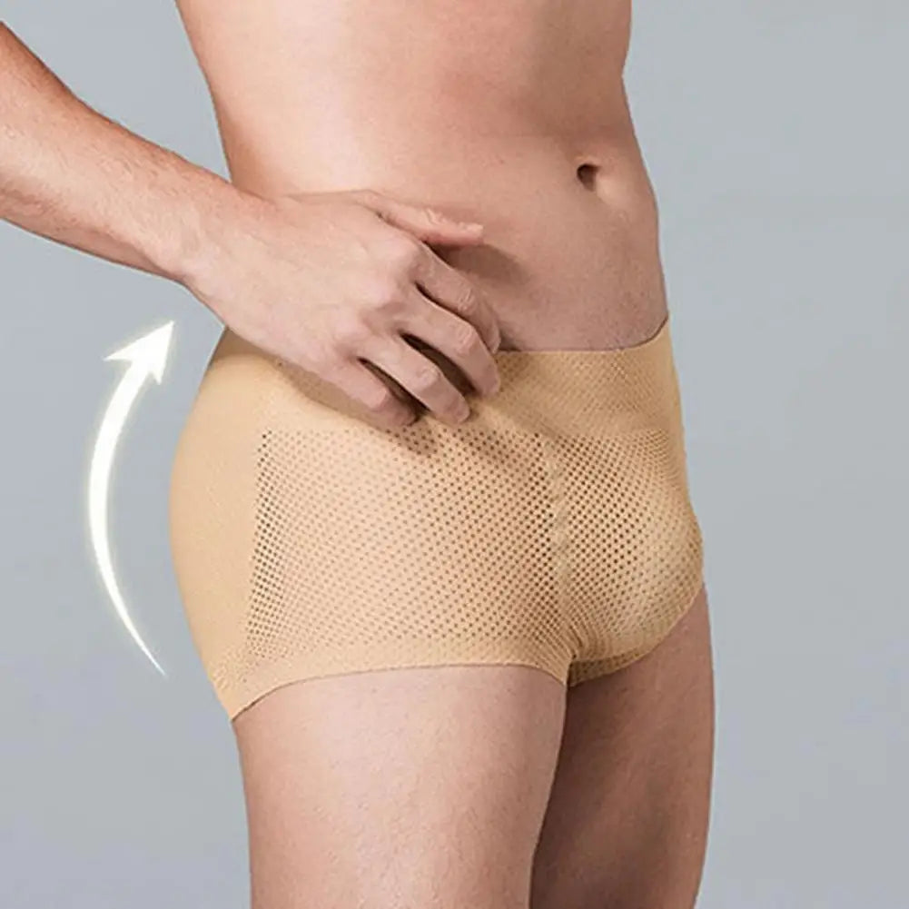 Fake Buttock Body Shaper Men Seamless Hip Lift Underwear Padded Butt Enhancer Men Hip Pad Shorts Panties Fake Butt Men Shorts
