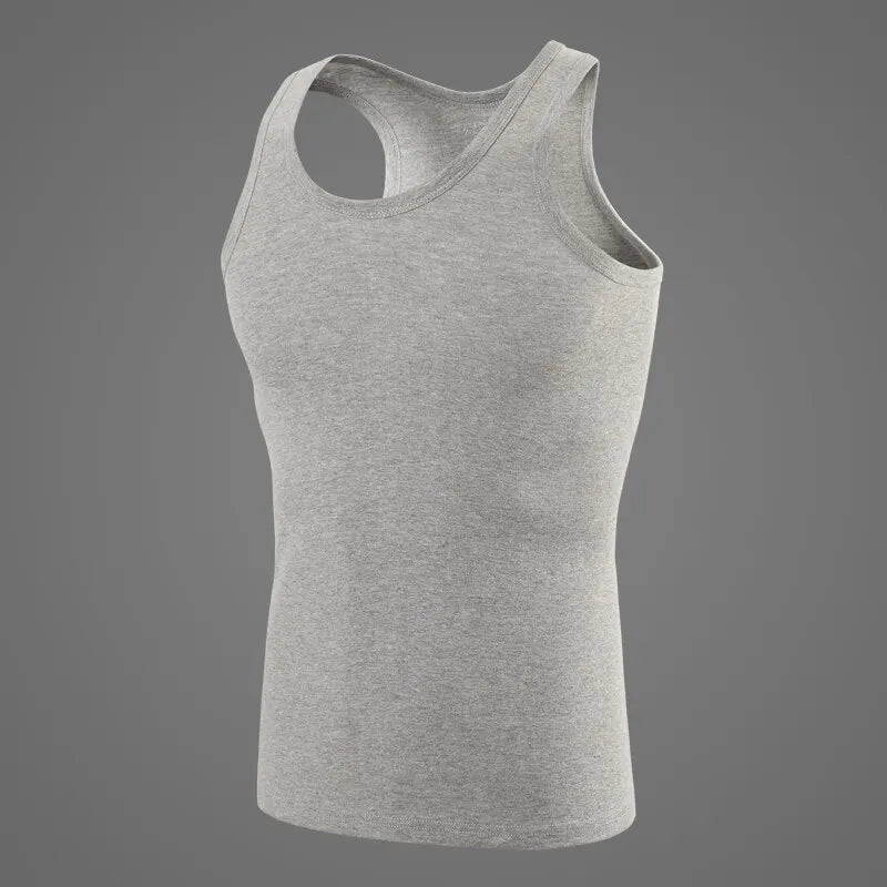 3/1 piece men's to teenagers' multi-size solid color tight vest comfortable cotton sleeveless T-shirt sports running bottoming c