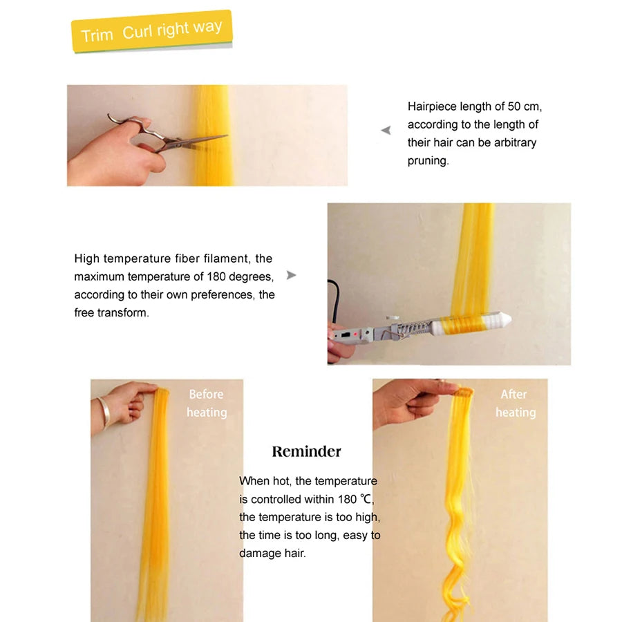 Synthetic Clip In Hair Extensions 20Inch 57Colors One Hairpiece Clip In Hair Extensions Ombre Long Straight Fake Hairpieces