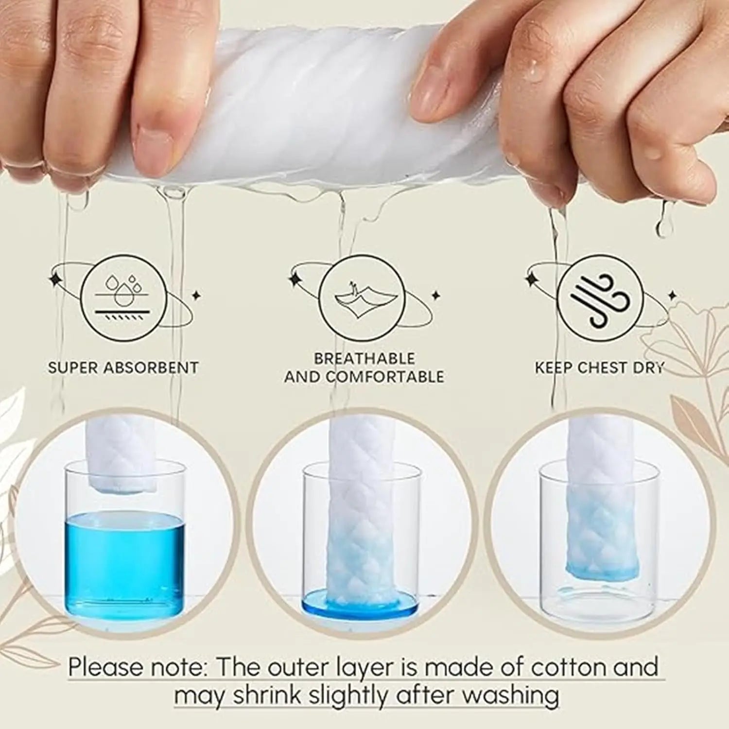 10pcs Upgrade Cotton Bra Liners Sweat Absorber, Rectangle Under Breast Sweat Pads for Women Washable Bra Liners for Sweating