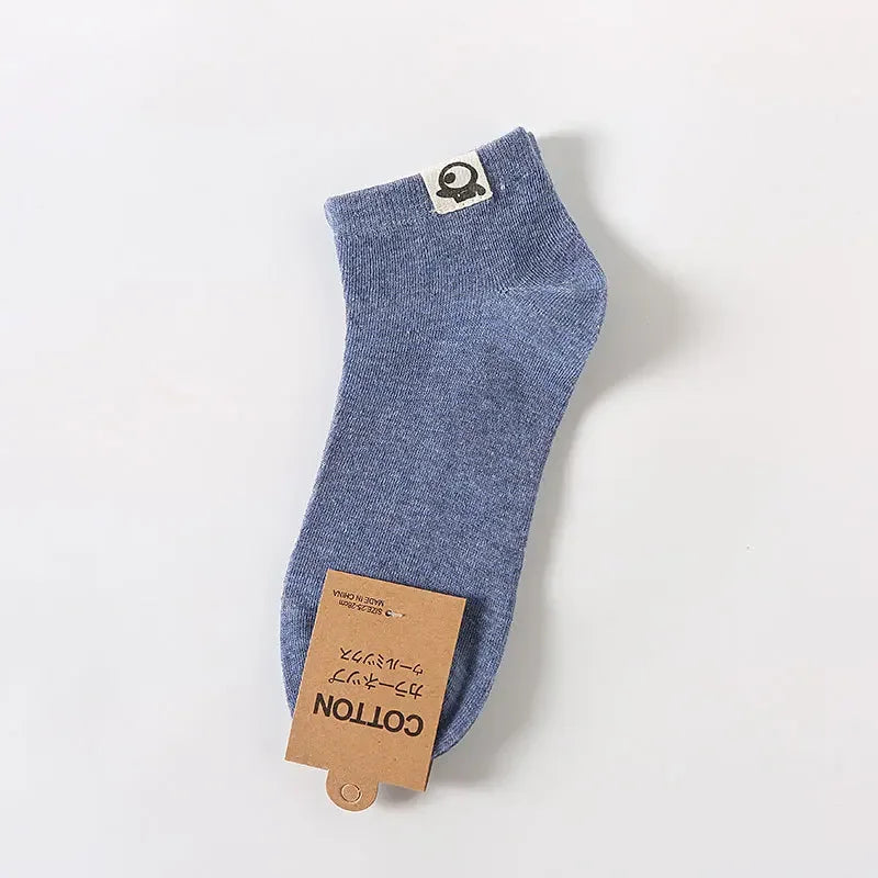 1 Pair Mens Socks Breathable Short Boat Socks Lot Low Cut Short Socks Solid Color Black White Grey Casual Ankle Soft Women Sock