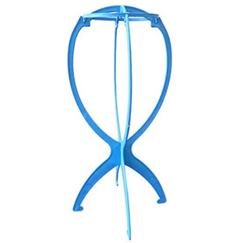 1/2/3pcs Folding Wig Stand Plastic Portable Hat Display Stand Adjustable Durable Barbershop Fashion Model Holder Home Salon Use