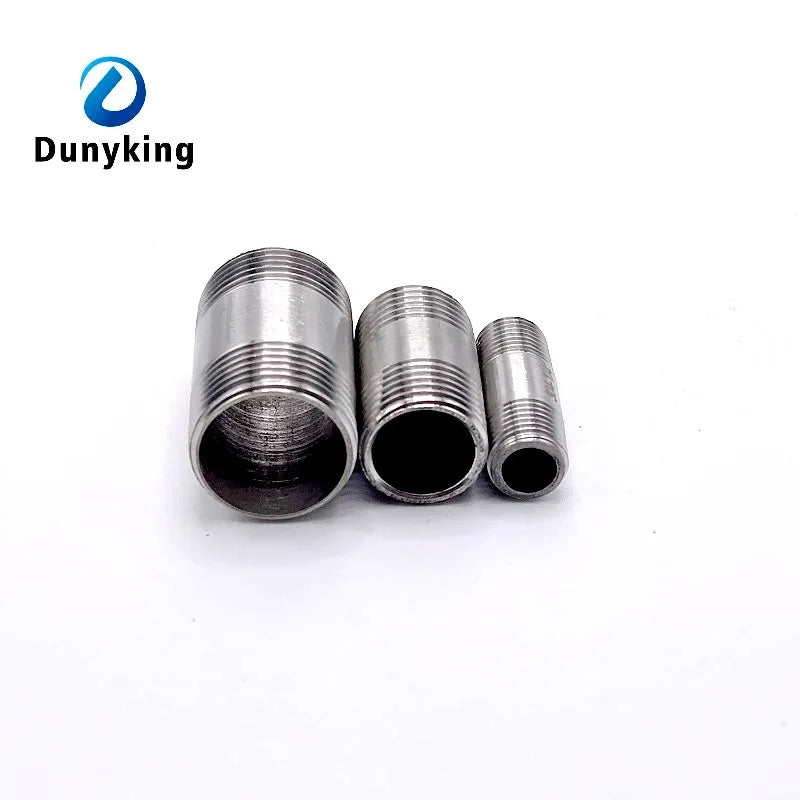 Water connection 1/4" 3/8" 1/2" 3/4" 1" 1-1/4" 1-1/2" Male X Male Threaded Pipe Fittings Stainless Steel SS304 Connector Adapter