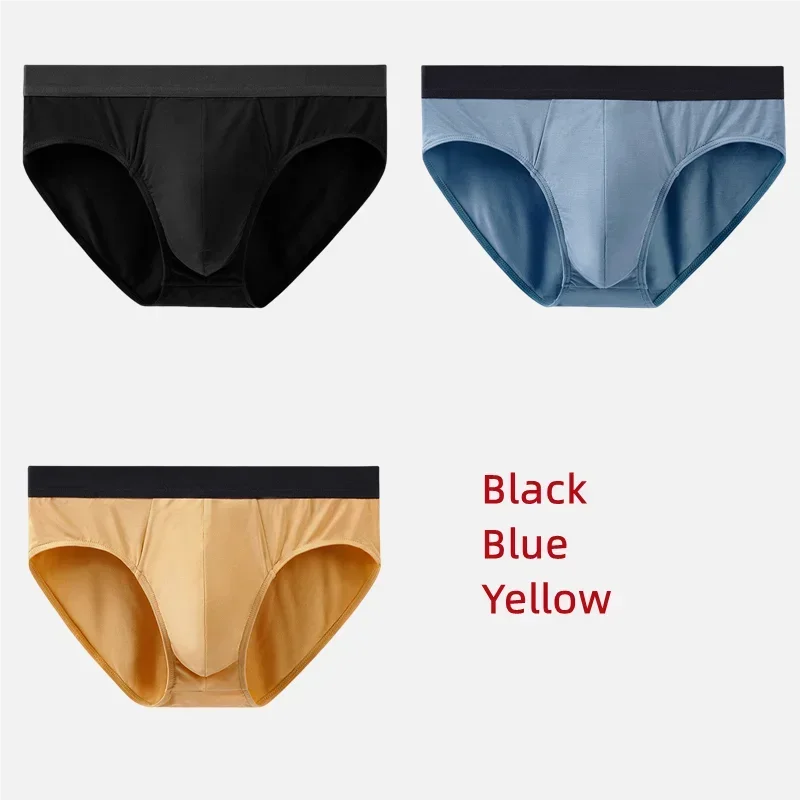 3Pcs Men Underwear 60S Modal Briefs High Elastic Panties Underpants L-XXXL 7A Level Antibacterial Sexy Soft Breathable Shorts