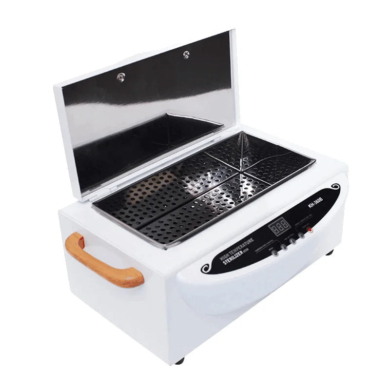 Nail Sterilizer Sanitizing Box High Temperature With LCD Screen Tweezers Scissors Manicure Nail Disinfection For Manicure Beauty
