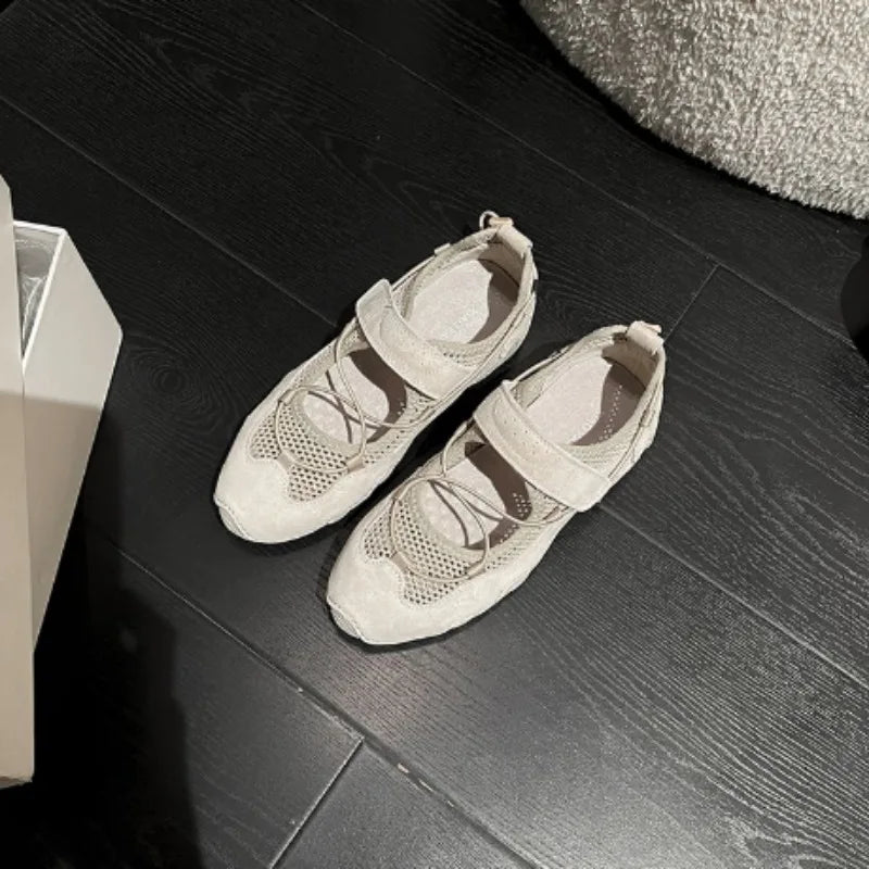 Women's Flat Shoes 2025 New  Non-slip Shallow Mary Jane Shoes Female Large Size Comfortable Ballet Shoes For Women