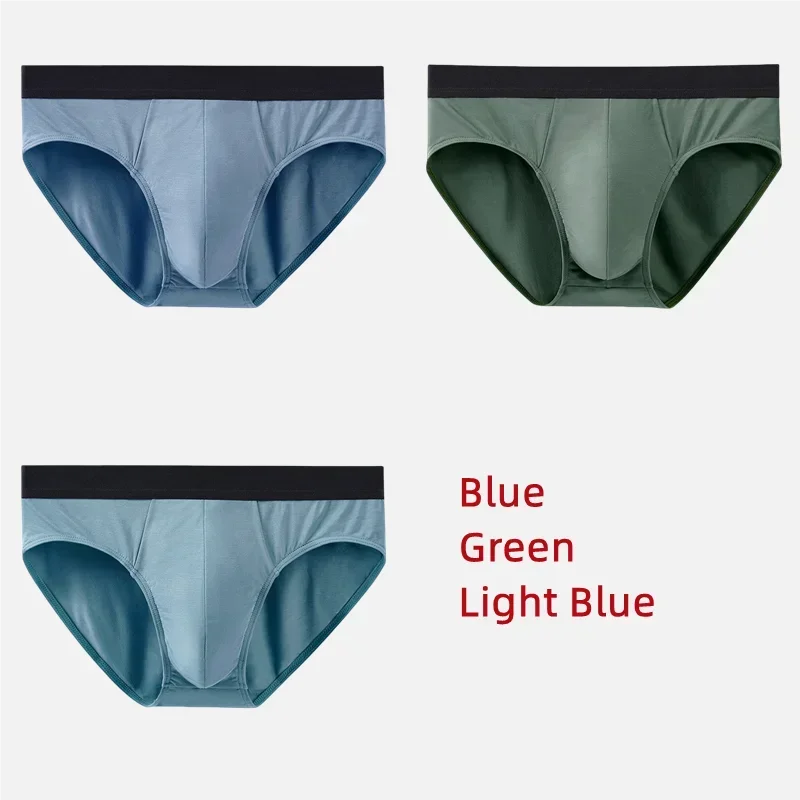 3Pcs Men Underwear 60S Modal Briefs High Elastic Panties Underpants L-XXXL 7A Level Antibacterial Sexy Soft Breathable Shorts