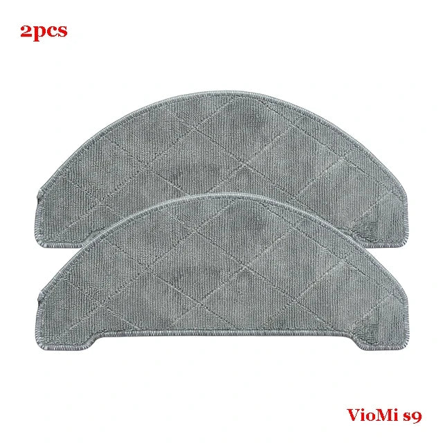 For VioMi s9 Robot Vacuum Cleaner Spare Parts Main Brush Side Brush Hepa Filter Dust Bag Mop Cloths Replacement Accessories
