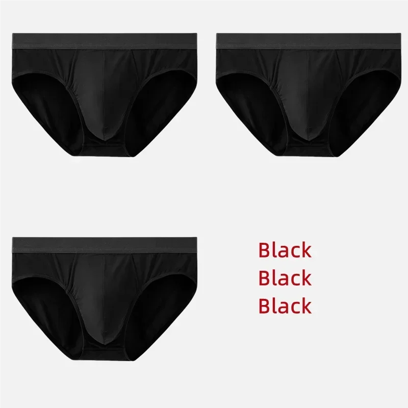 3Pcs Men Underwear 60S Modal Briefs High Elastic Panties Underpants L-XXXL 7A Level Antibacterial Sexy Soft Breathable Shorts