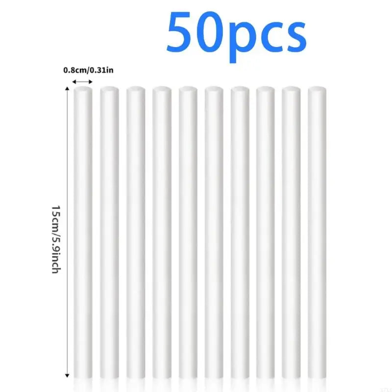 50pcs Multi Purpose Quick Absorption Fibre Cotton Humidifier Sticks Replacement Set Moisture Retention Diffusers Wicks X7XA