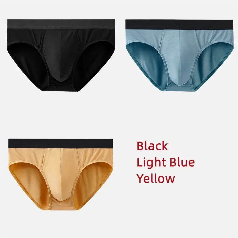 3Pcs Men Underwear 60S Modal Briefs High Elastic Panties Underpants L-XXXL 7A Level Antibacterial Sexy Soft Breathable Shorts