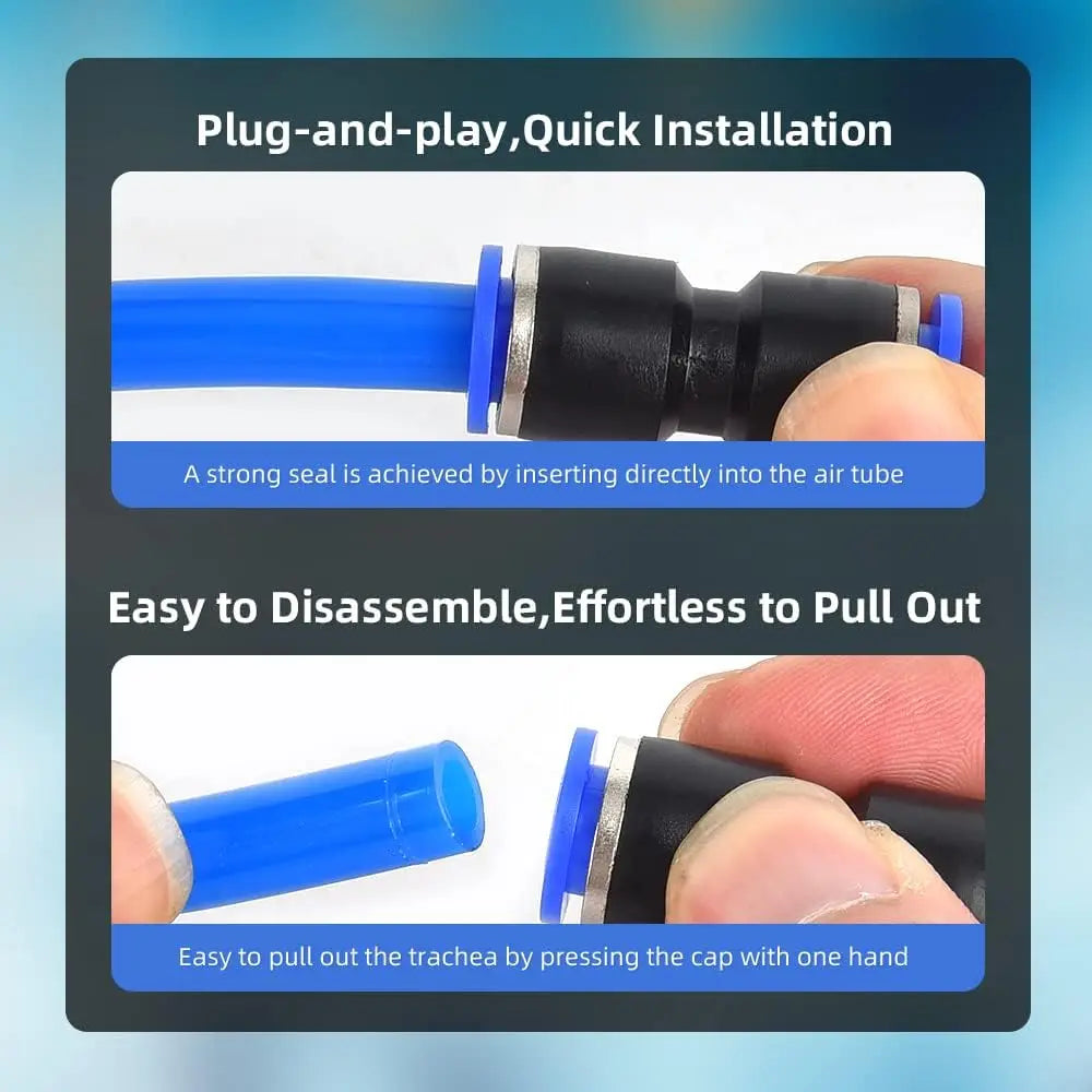 5/50pcs Pneumatic Fittings Plastic Connector 4mm 6mm 8mm 10mm 12mm for Air Line Water Hose Tube Push-in Straight Quick Connector