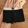 Ice Silk Breathable Antibacterial Jacquard Men's Underwear Cool Feeling Boxer Shorts Teenagers Mid Waist Comfortable Boxer Short