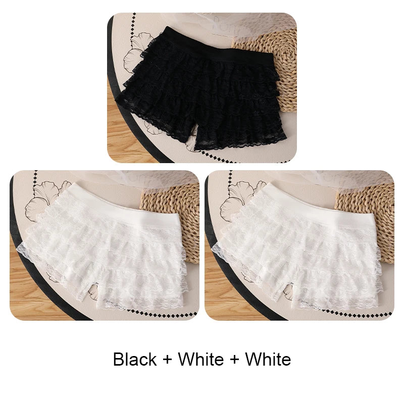 Shorts Under the Skirt Shorts Boxers for Women Underwear Women Set Women's Boxer Sexy Lingerie Lace Pants Panties Summer Safety
