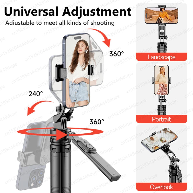 TOKQI Extendable Tripod with Bluetooth Remote,1/4'' Screw,Phone Holder,72inch Monopod for Smartphone Camera Projector brackets