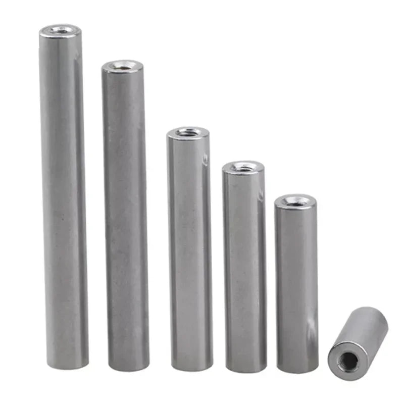 Long Nuts M2/M3/M4/M5/M6/M8/M10 OD3.5~16mm Length 4mm-100mm Aluminum Round Threaded Sleeve Standoff Spacers Long Nuts Connector