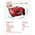 SucceBuy 12 in Pizza Oven Electric Pizza Maker Electric Pizzas Cooker with Cordierite Stone 5-Mode Temperature Control for Preci