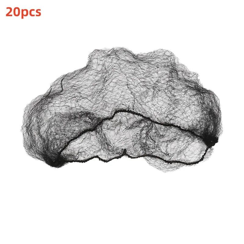 10/20/30/50Pcs Durable Nylon Hair Net For Bun Hair Hair style Tool Black Brown Hair Net For Wigs Mesh Hair Styling Hairnets