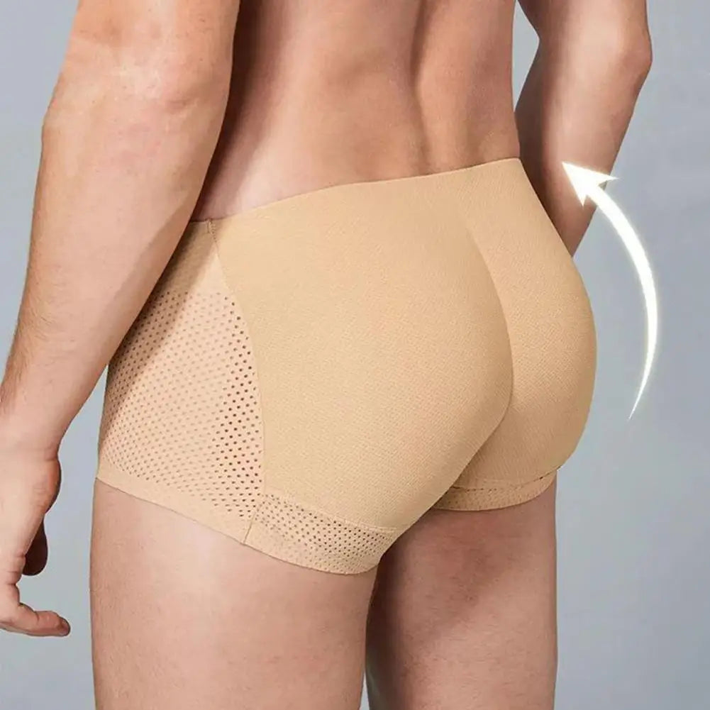 Fake Buttock Body Shaper Men Seamless Hip Lift Underwear Padded Butt Enhancer Men Hip Pad Shorts Panties Fake Butt Men Shorts