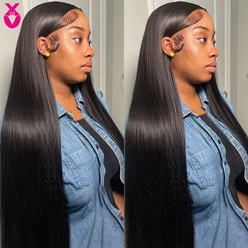 XVE 100% Straight Human Hair Bundles 1/3 Pcs Weave Bundles Human Hair Extensions Brazilian Virgin Natural Color Human Hair