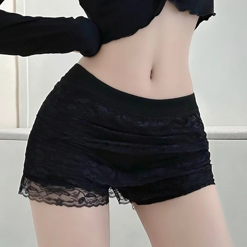 Shorts Under the Skirt Shorts Boxers for Women Underwear Women Set Women's Boxer Sexy Lingerie Lace Pants Panties Summer Safety