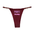 EAT ME DADDY Sexy Thong for Women Love Decoration Cotton Crotch Low-rise Women's Underwear Female Panties Girlfriend Wife Gift