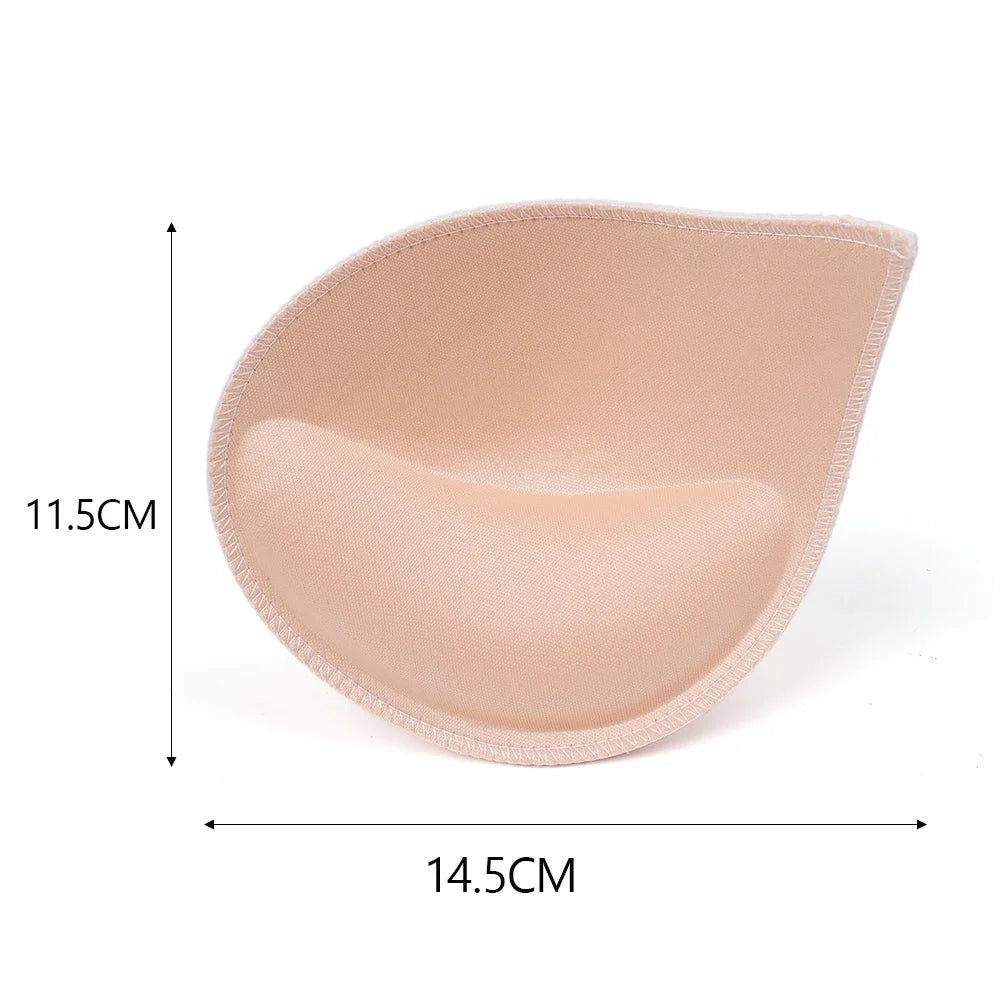 2/4Pcs Push Up Bra Pads Inserts Women Underwear Small Breast Lift Breathable Sponge Padded Bra Pad Lining Swimsuit Bra Insert