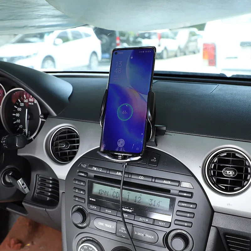 For Mazda MX-5 NC 2009-2015 Carbon Steel Black Car Central Control Mobile Phone Bracket GPS Navigation Bracket Car Accessories