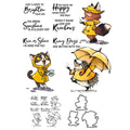 Cute Mouse Pig Time Funny Birds Clear Stamps And Cutting Dies Set for Scrapbooking Paper Cards Making Cartoon Animal Stamps 2024