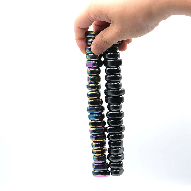 Polished Black Colorful Lodestone Magnet Multi-functional Magnetic Block Relieve Stress Therapy Interaction Game Fridge Magnets